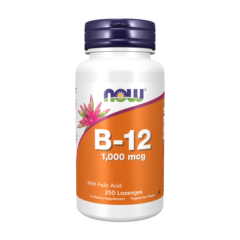 now foods vitamine b12 1000mcg 250 lozenges voorkant