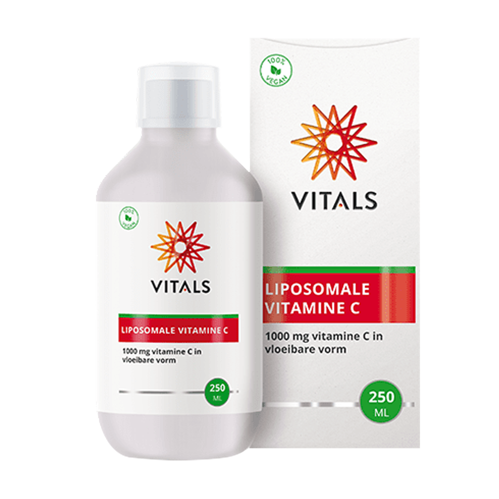 Vitals Liposomale Vitamine C fles en verpakking