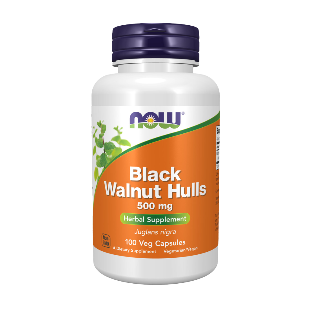 now foods black walnut hulls 500mg 100 capsules 1