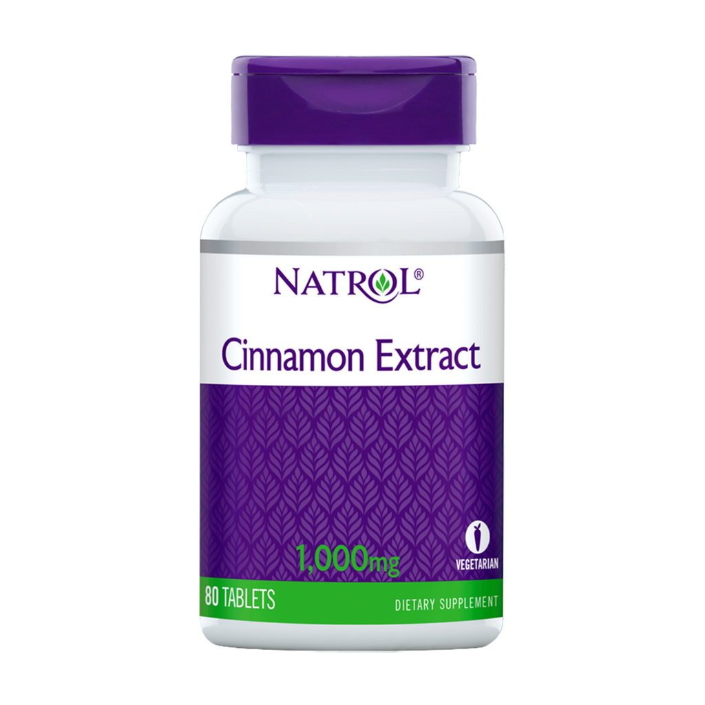 natrol cinnamon extract 1000mg 80 tablets 1