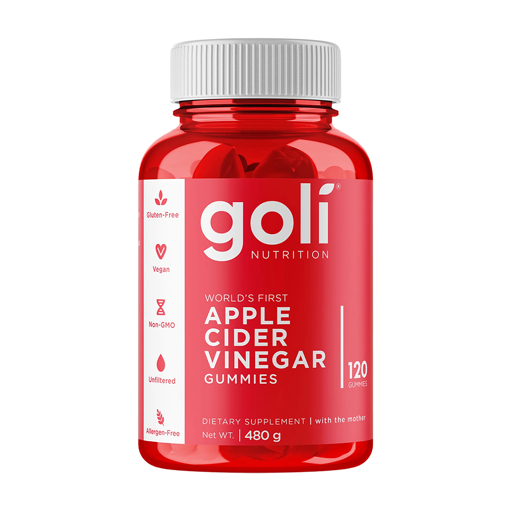 goli apple cider vinegar gummies 120 gummies packshot voorkant