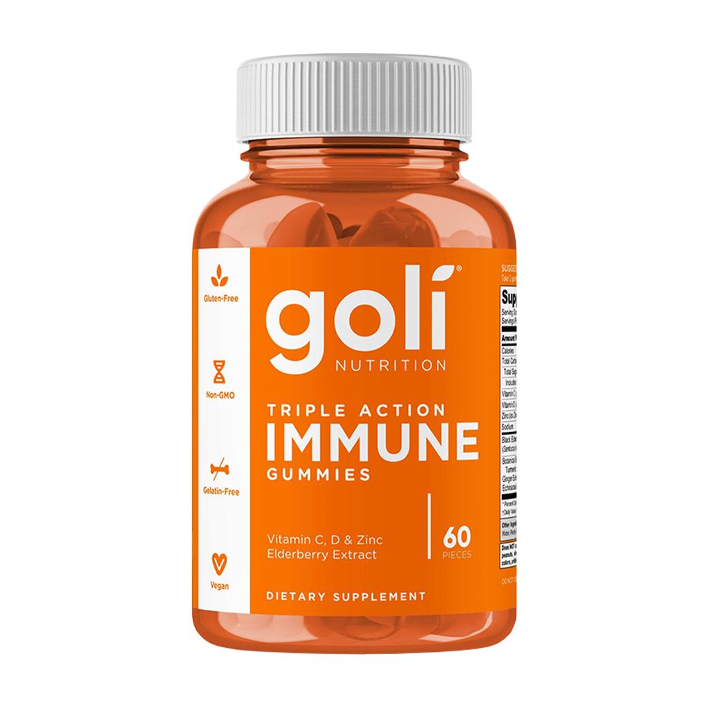 goli nutrition triple action immune gummies 60 gummies packshot voorkant