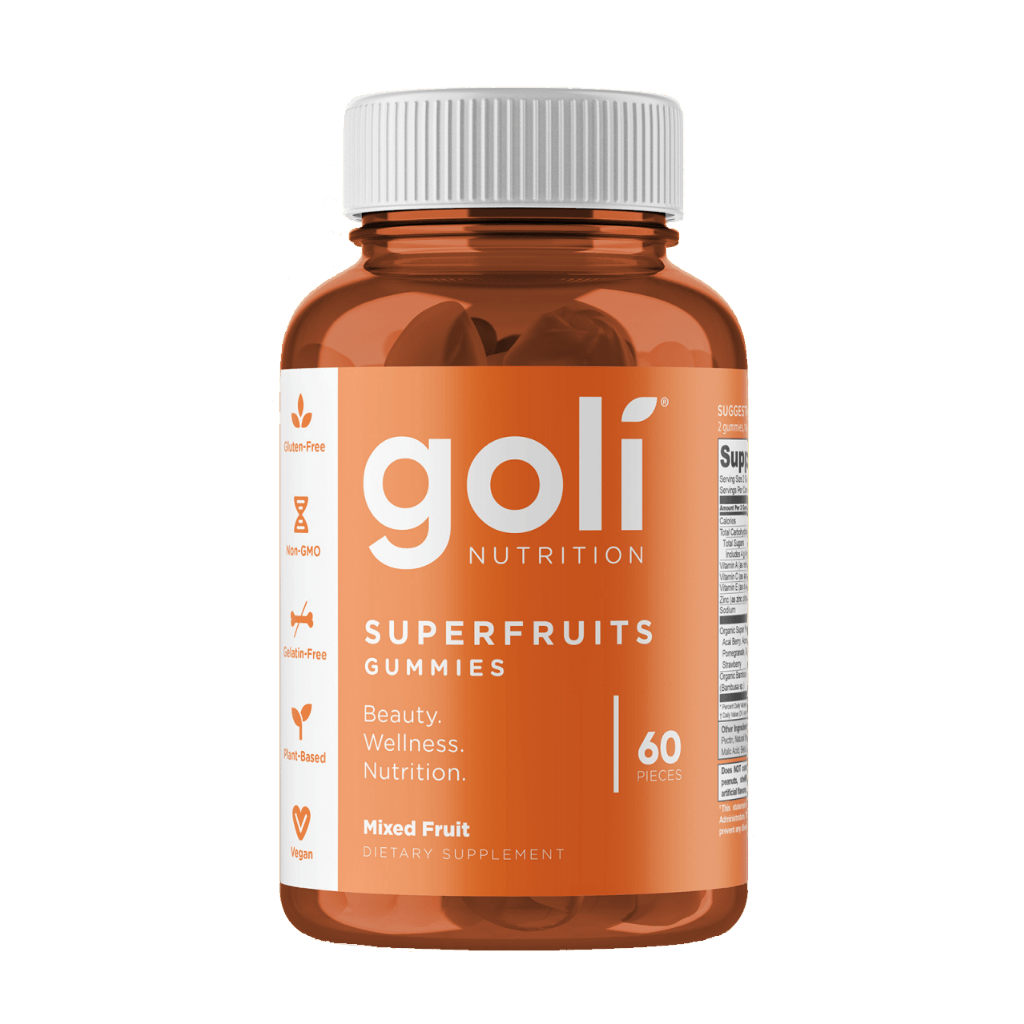 Goli superfruits gummies front