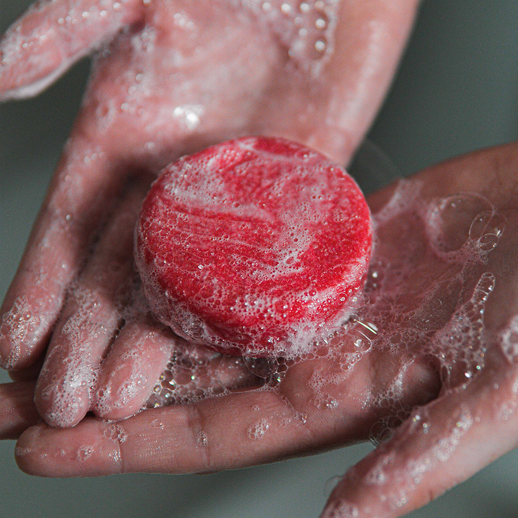 happy soaps youre one in a melon schuim shampoo bar