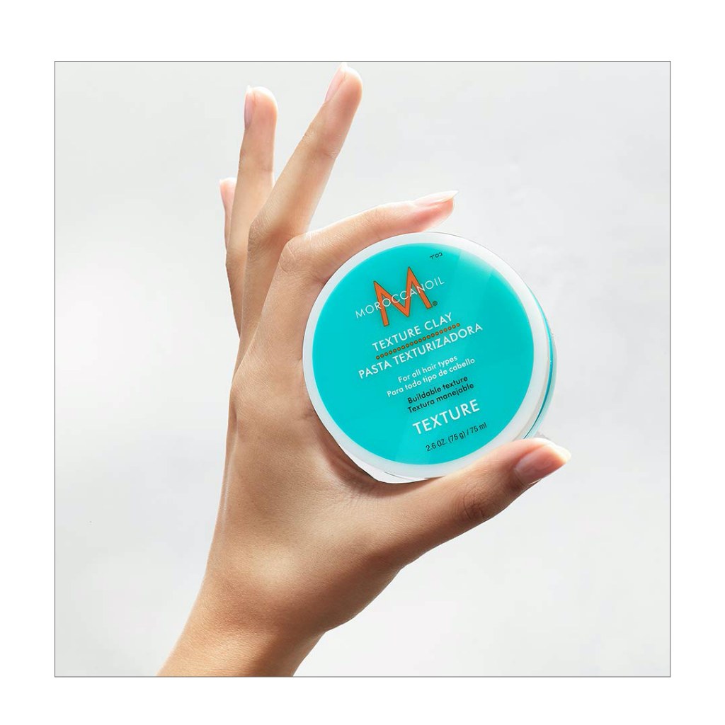 moroccanoil texture clay 75ml in hand