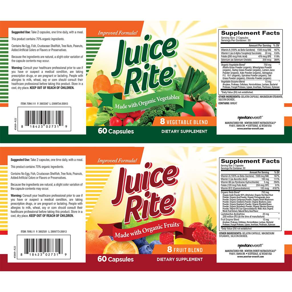 newton everett juice rite fruit groenten 60caps label