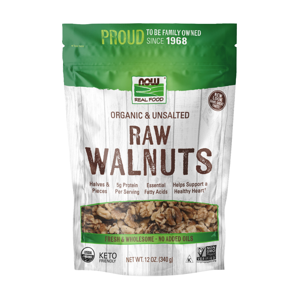 now foods walnuts organic raw unsalted 340 gr 1