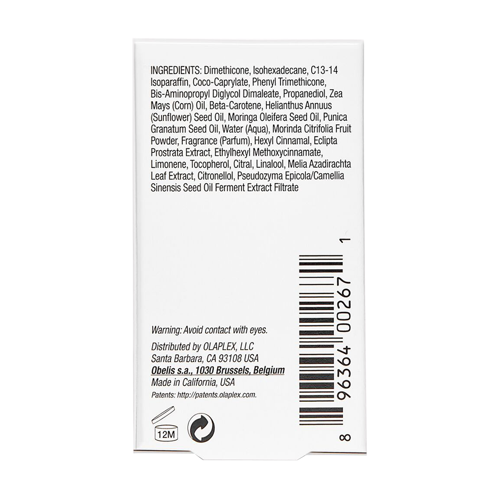 olaplex no7 bonding oil ingredients packaging