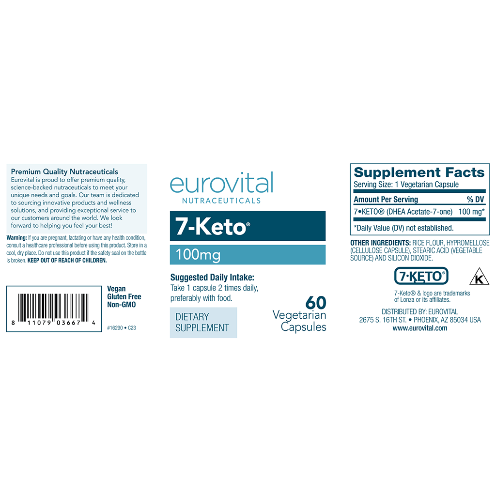 eurovital 7 keto dhea 100mg 60 capsules 2