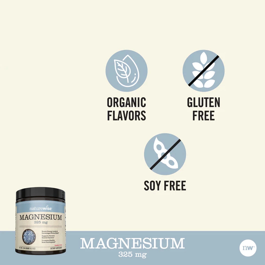 naturewise magnesium 325mg strawberry powder 264gr 4