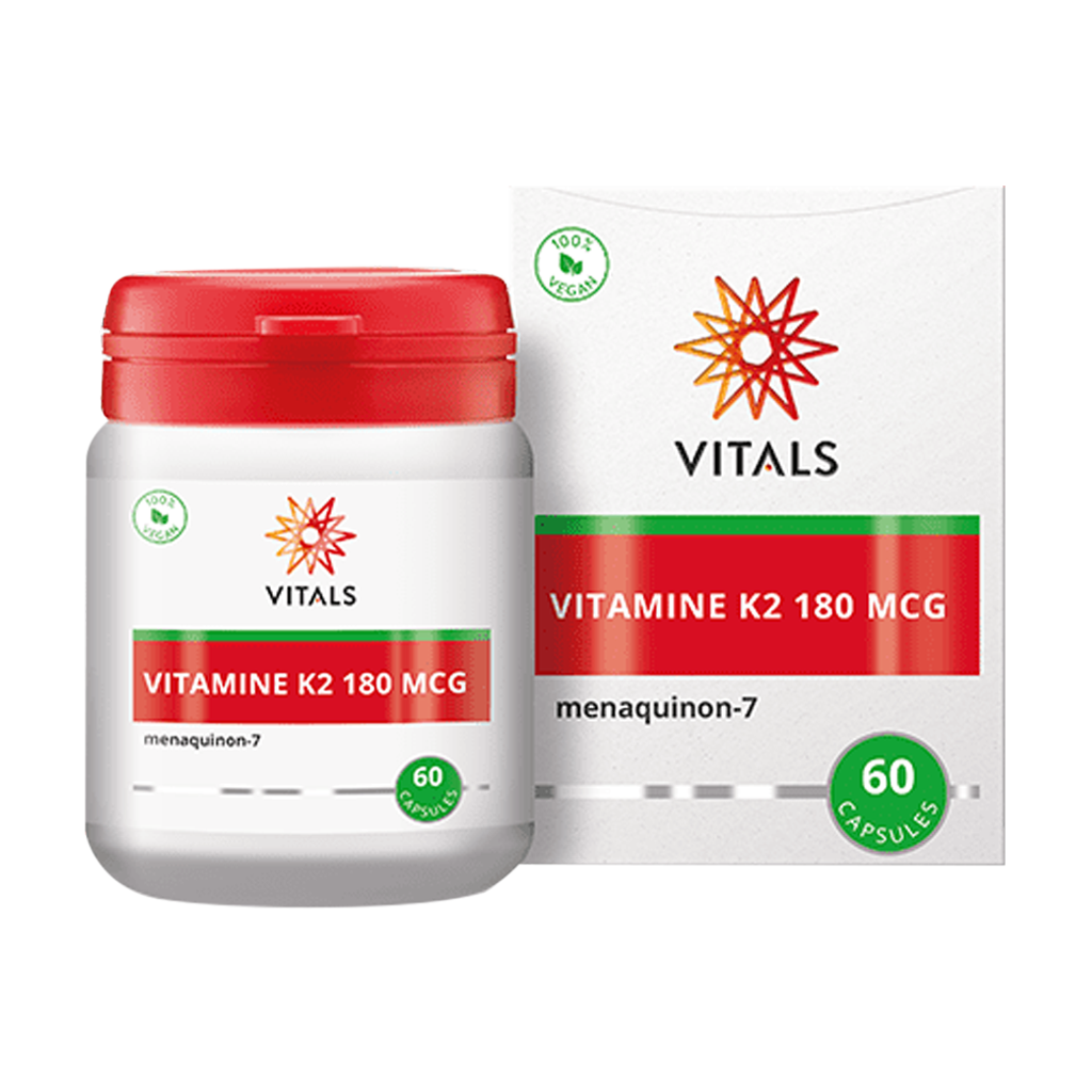Vitals vitamine k2 180 mcg pot en doosje 