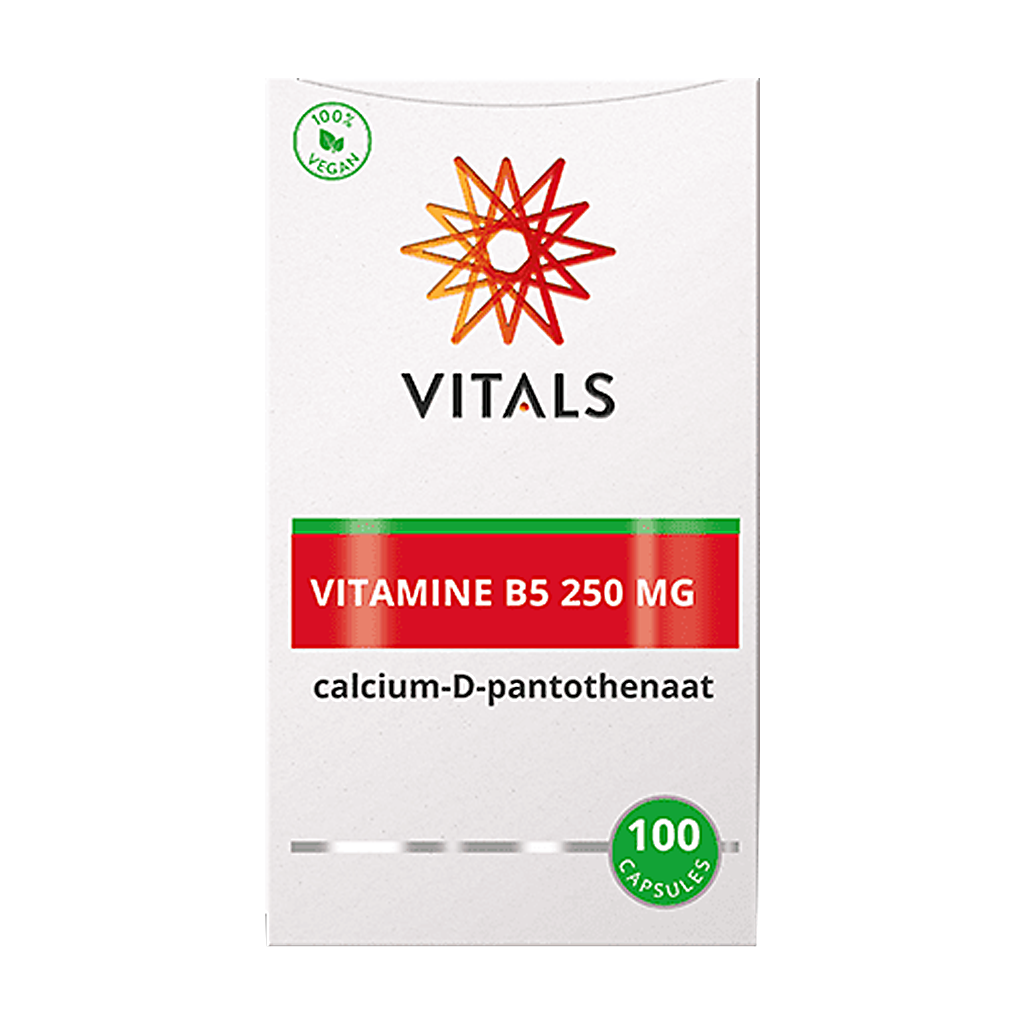 Vitals Vitamine B5 250 mg verpakking