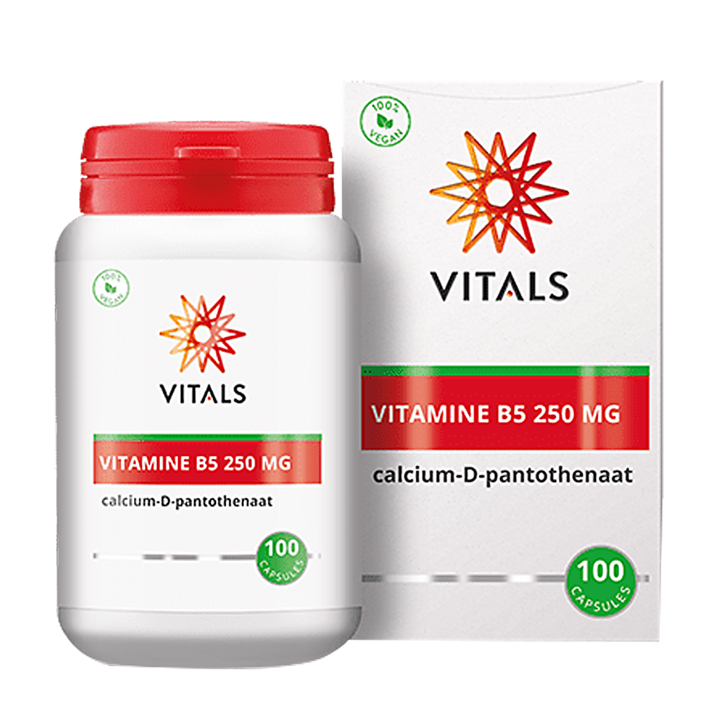 Vitals Vitamine B5 250 mg pot doosje 