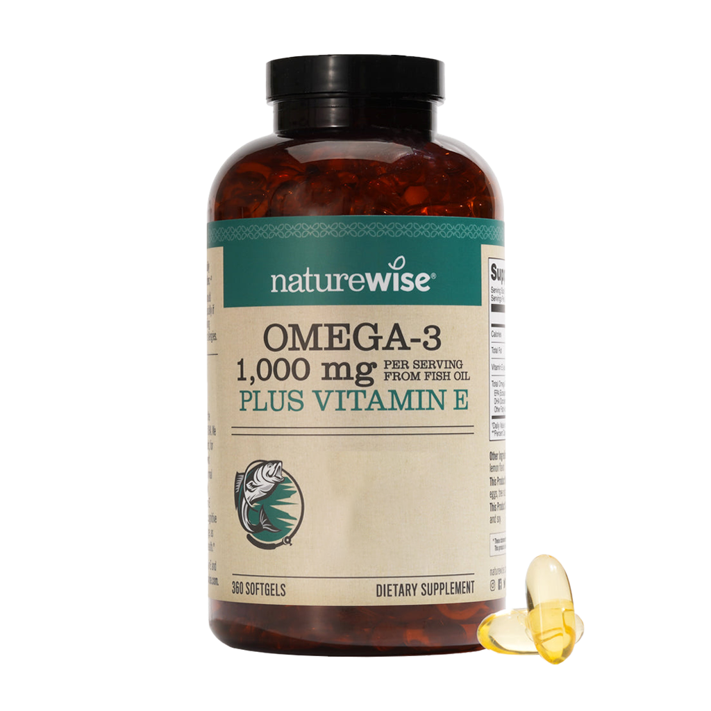 naturewise omega 3 fish oil 1000mg vitamin e 360 softgels 1