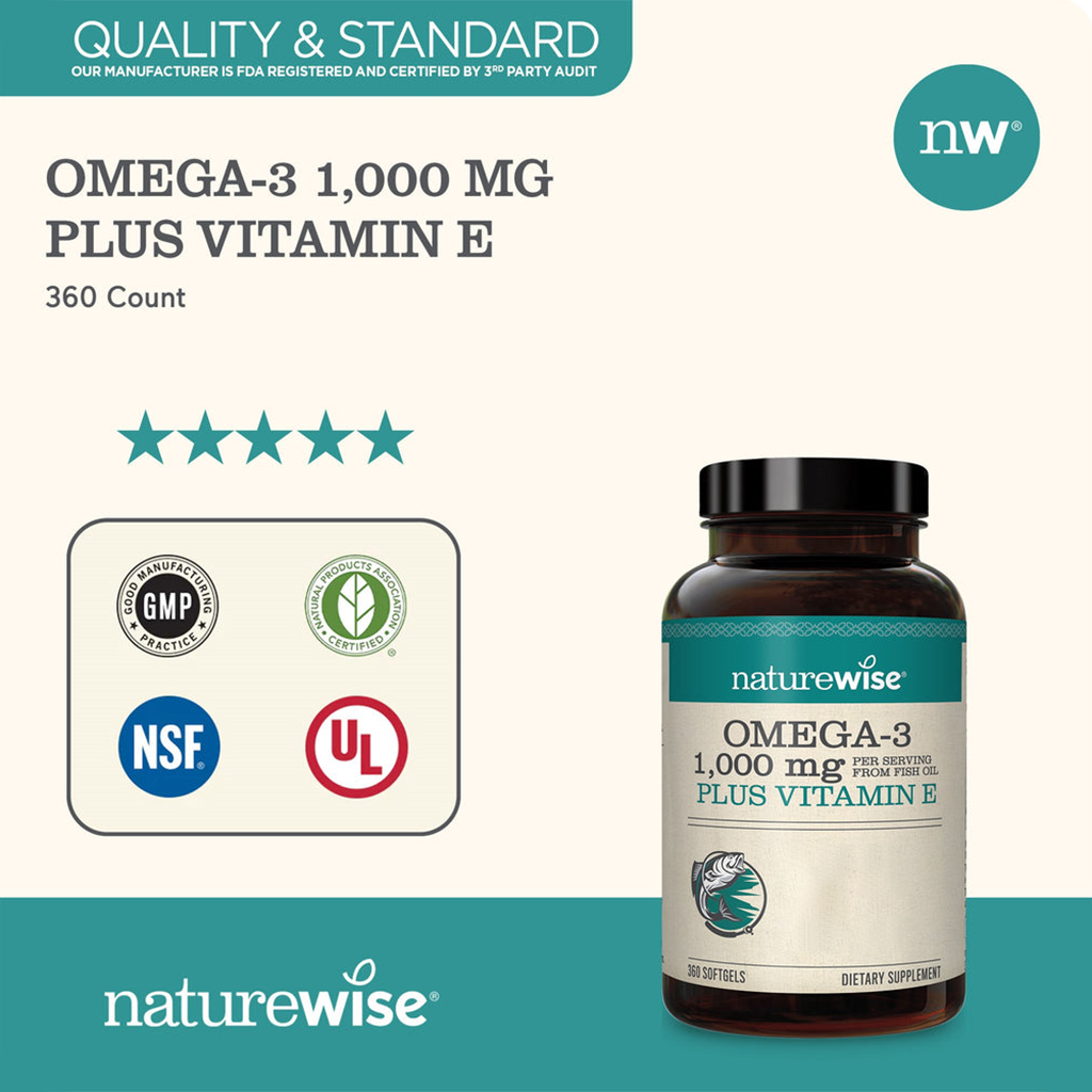 naturewise omega 3 fish oil 1000mg vitamin e 6