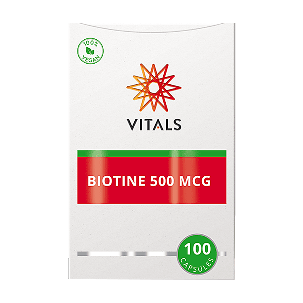 Vitals Biotine 500 mcg verpakking