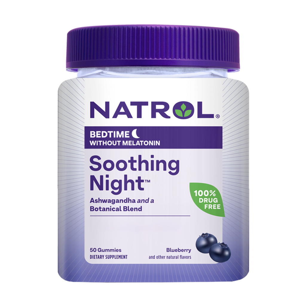 natrol soothing night blueberry bedtime without melatonin 30 capsules 1
