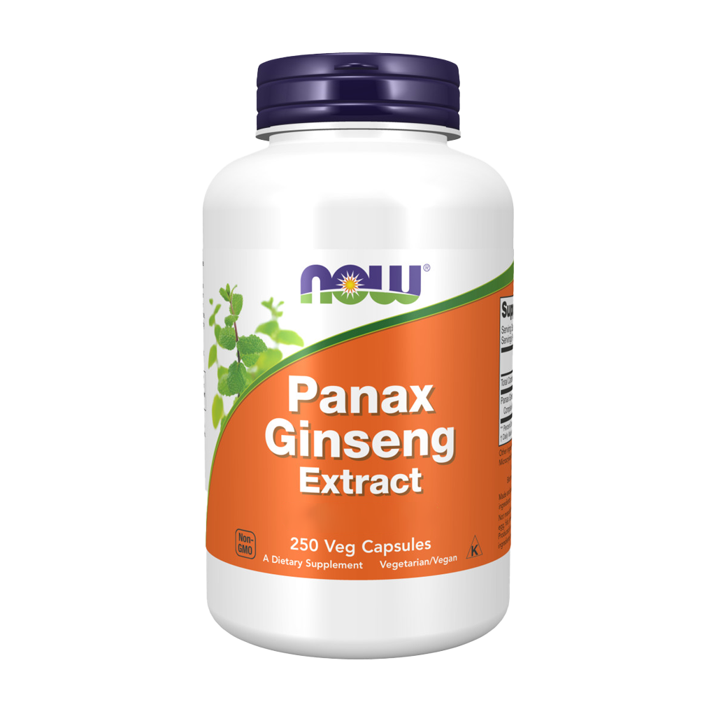 NOW Foods Panax Ginseng Extract Voorkant