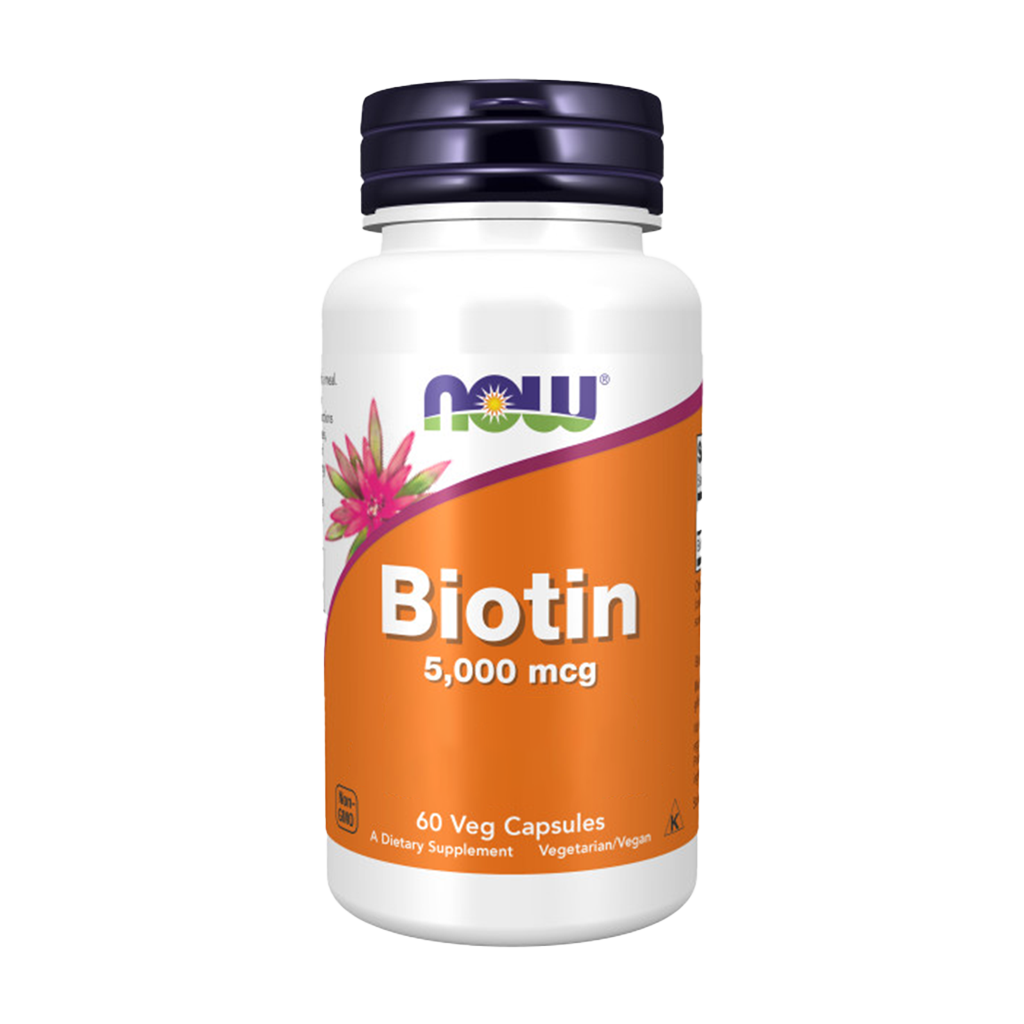now foods biotine 5000mcg 60 capsules vitamin angels