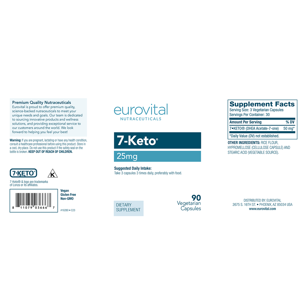 eurovital 7 keto dhea 25mg 90 capsules 2