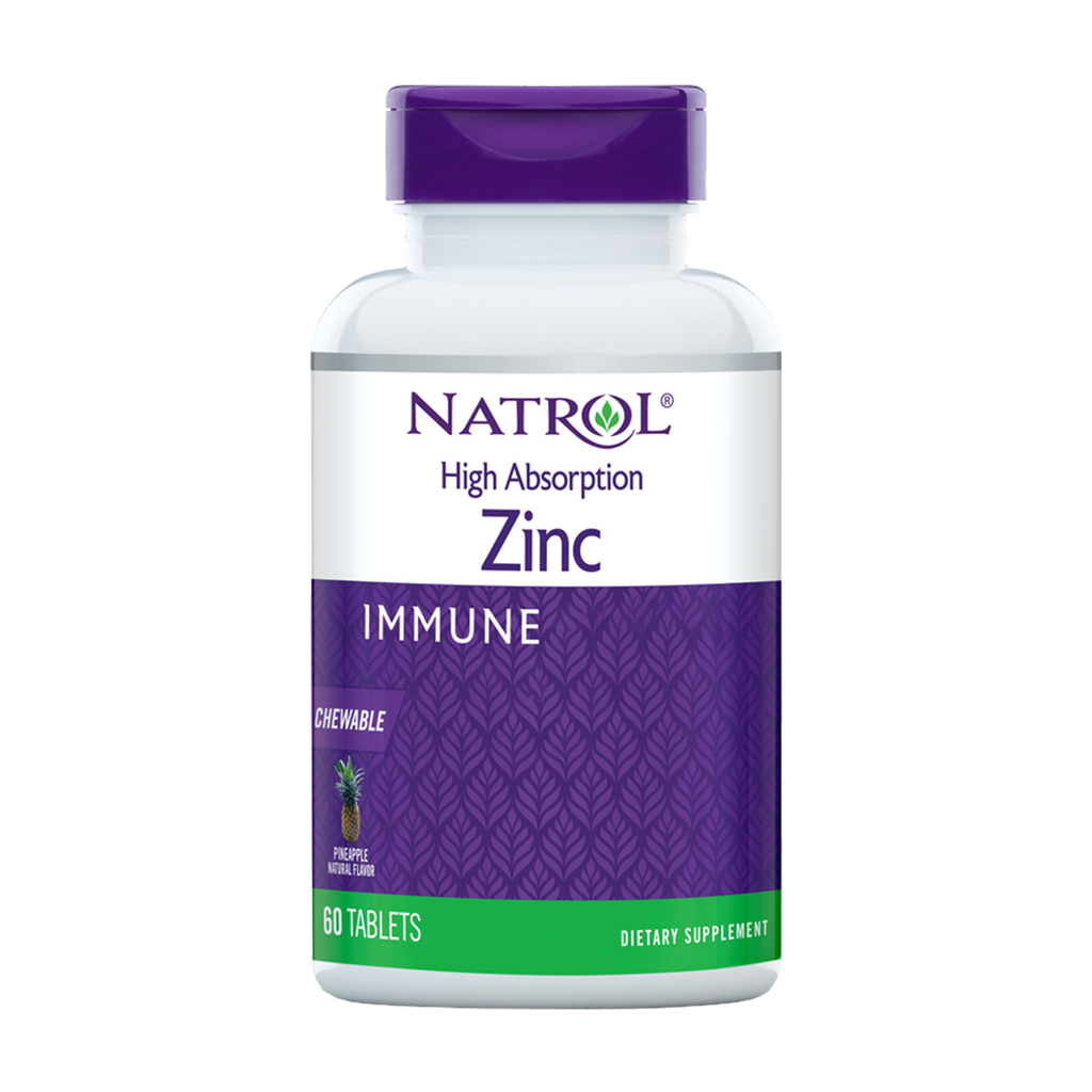natrol zinc high absorption chewable 60 tablets 1