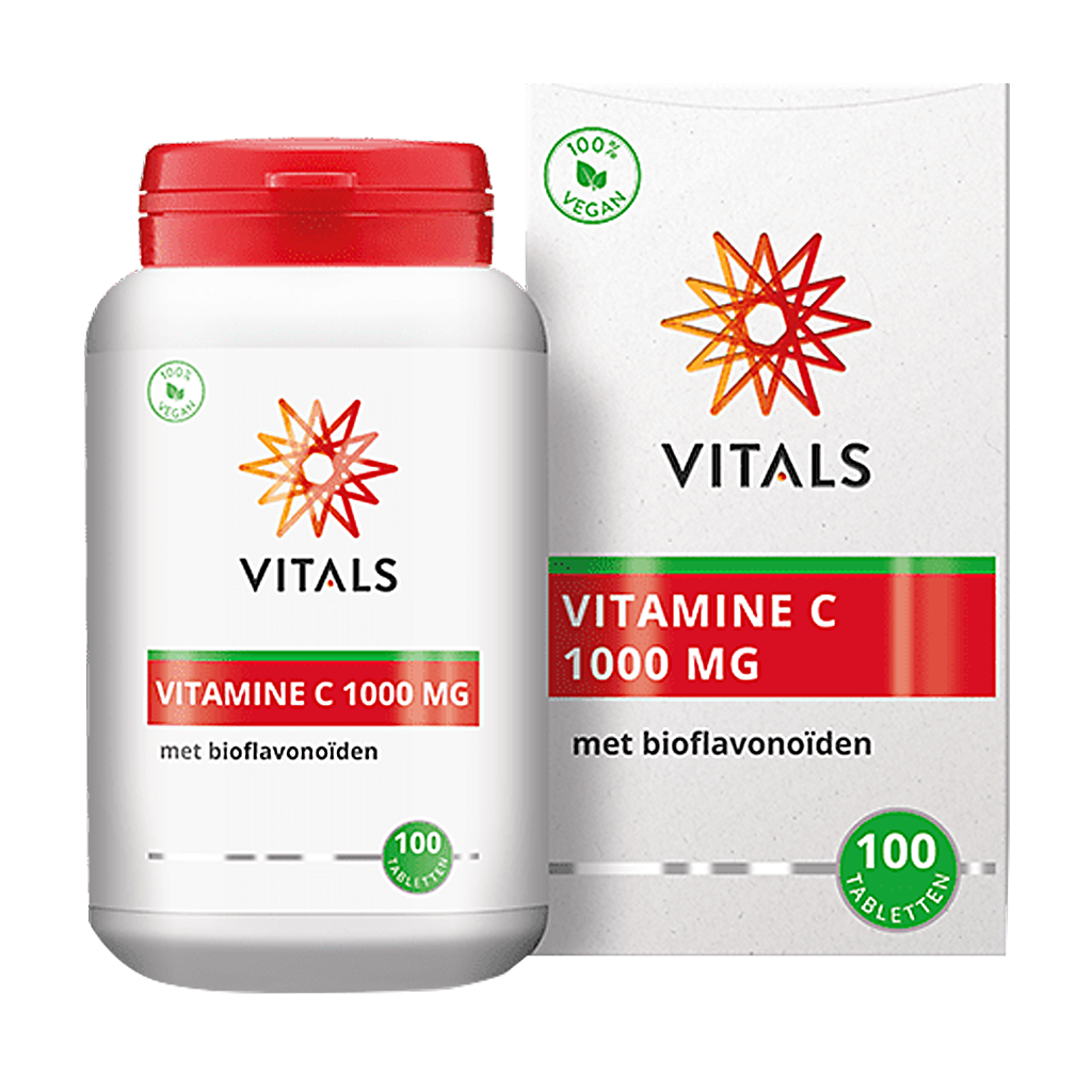 Vitals Vitamine C 1000 mg pot doosje 