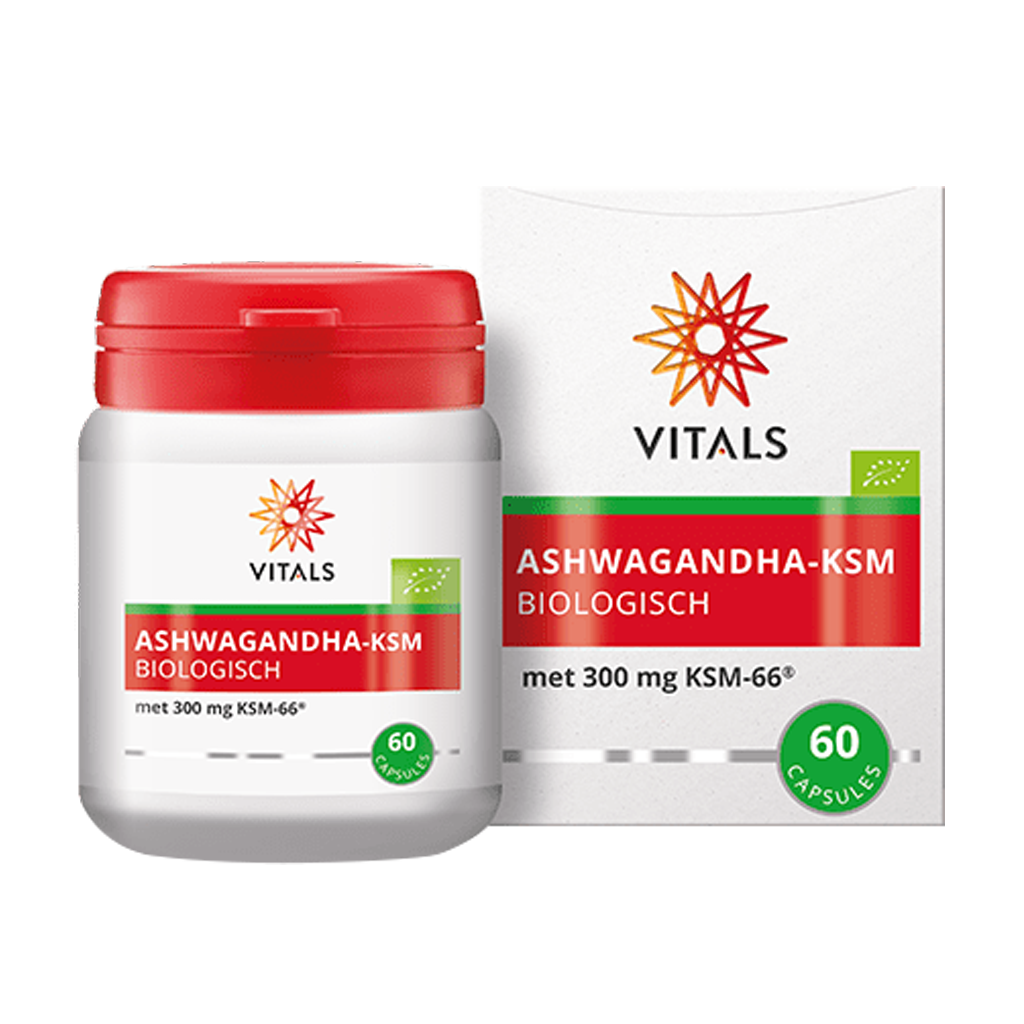 Vitals Ashwagandha KSM pot en doosje 