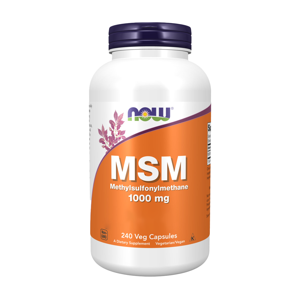NOW Foods MSM 1000 mg (240 capsules) Voorkant