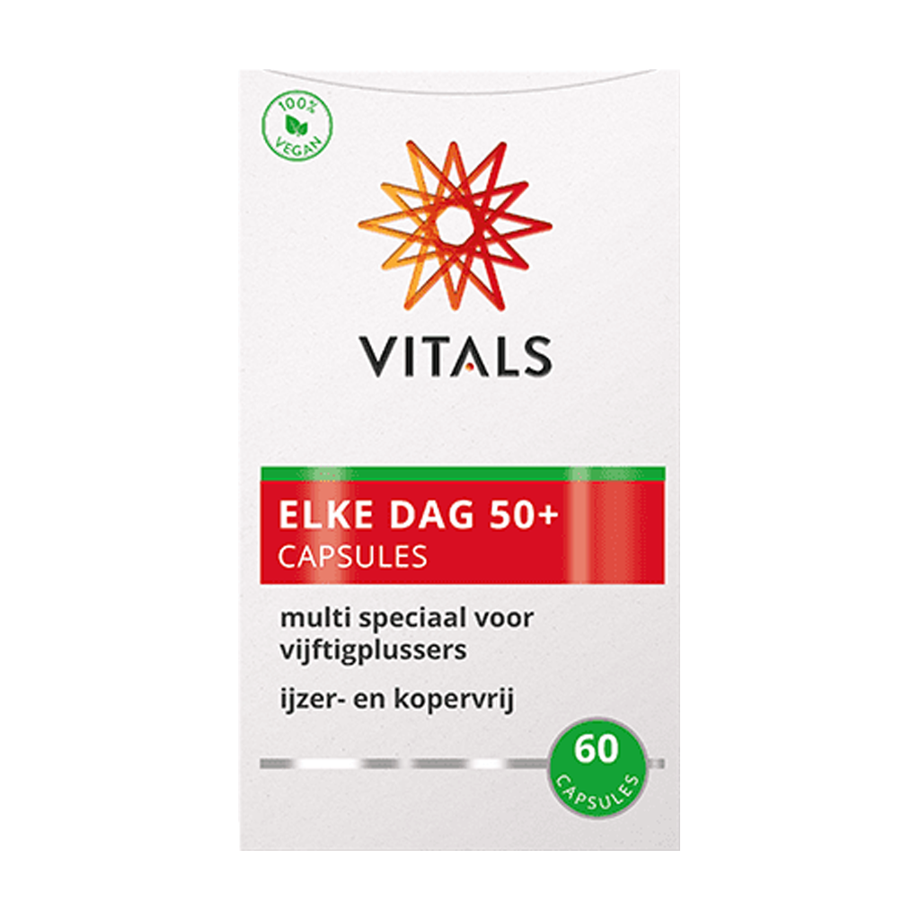 Vitals Elke Dag 50 plus Capsules verpakking