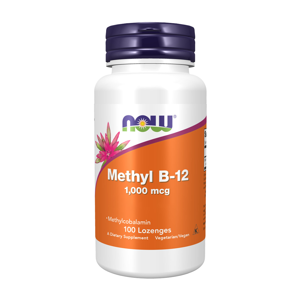 NOW Foods Methyl B12 1.000 mcg (100 zuigtabletten) voorkant