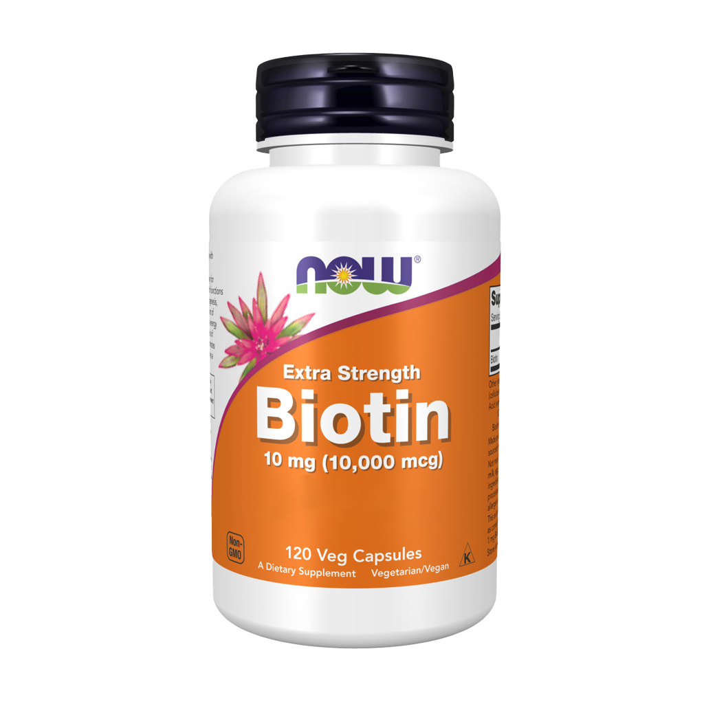 now foods biotin 10mg 10000mcg extra strength 120 capsules 1