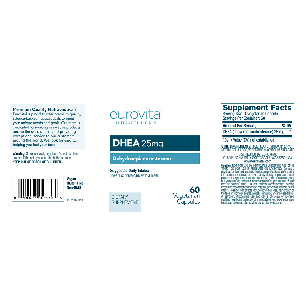 DHEA 25 mg 60 vegetarische capsules