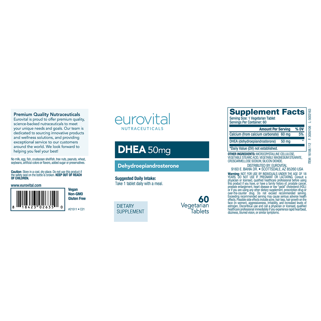 DHEA 50 mg (60 tabletten)