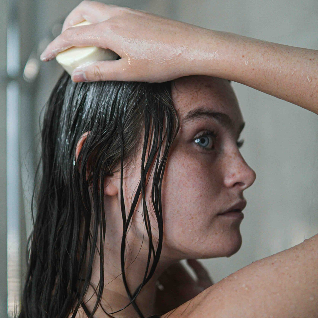 plasticvrije en natuurlijke conditioner bar voor verzorgd haar aloe vera love