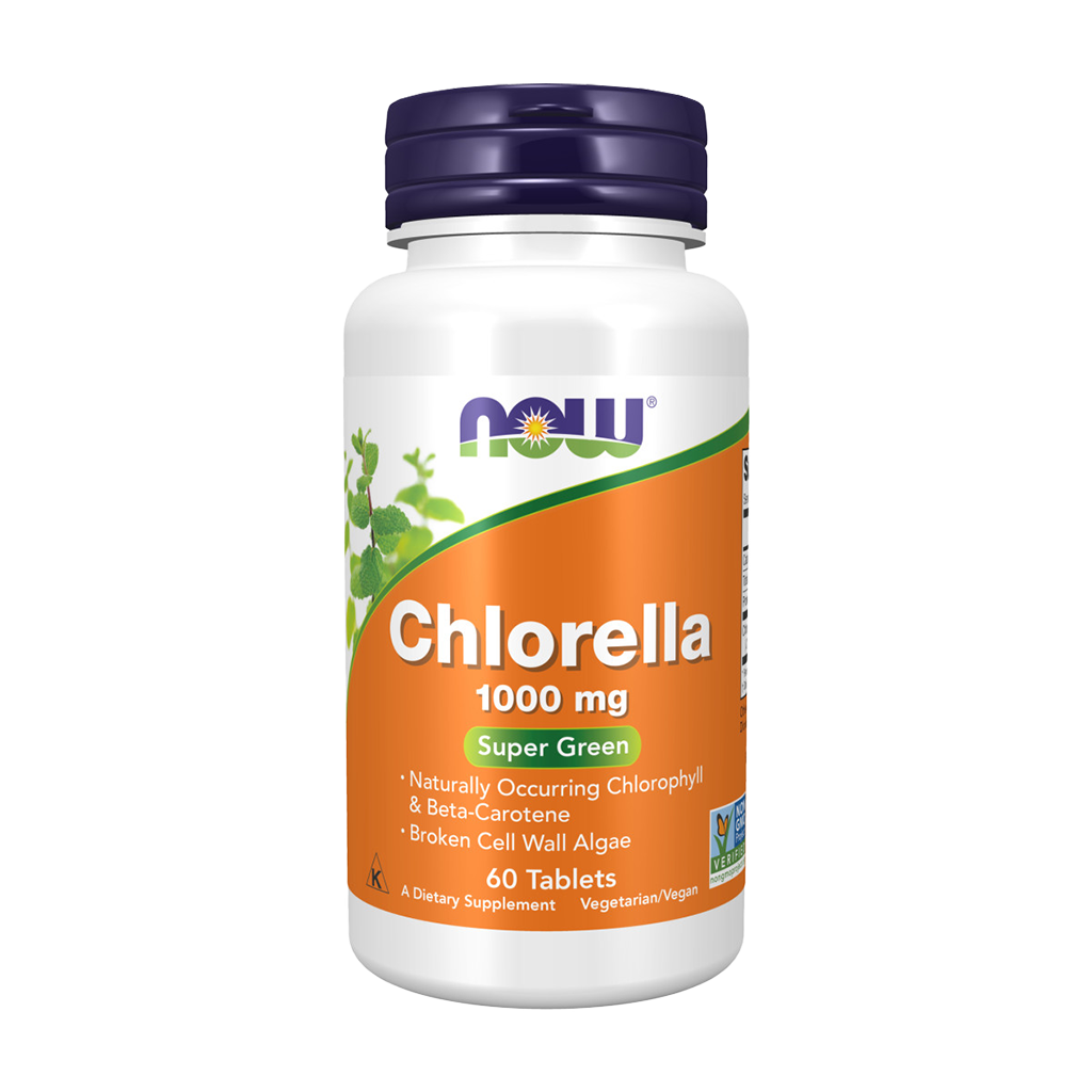 NOW Foods Chlorella 1000mg Voorkant