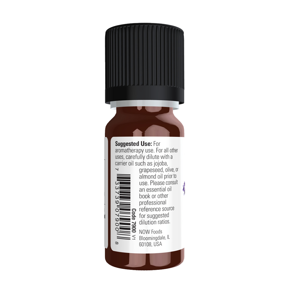 NOW Foods Lavendelolie (10 ml.) Zijkant