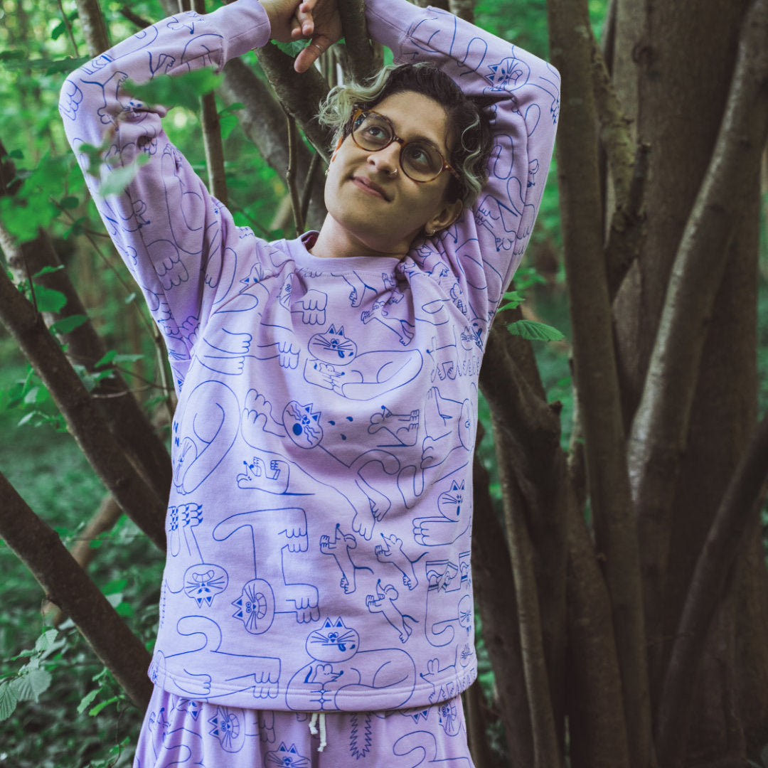 Dora Organic Lilac Sweatshirt - MADE TO ORDER