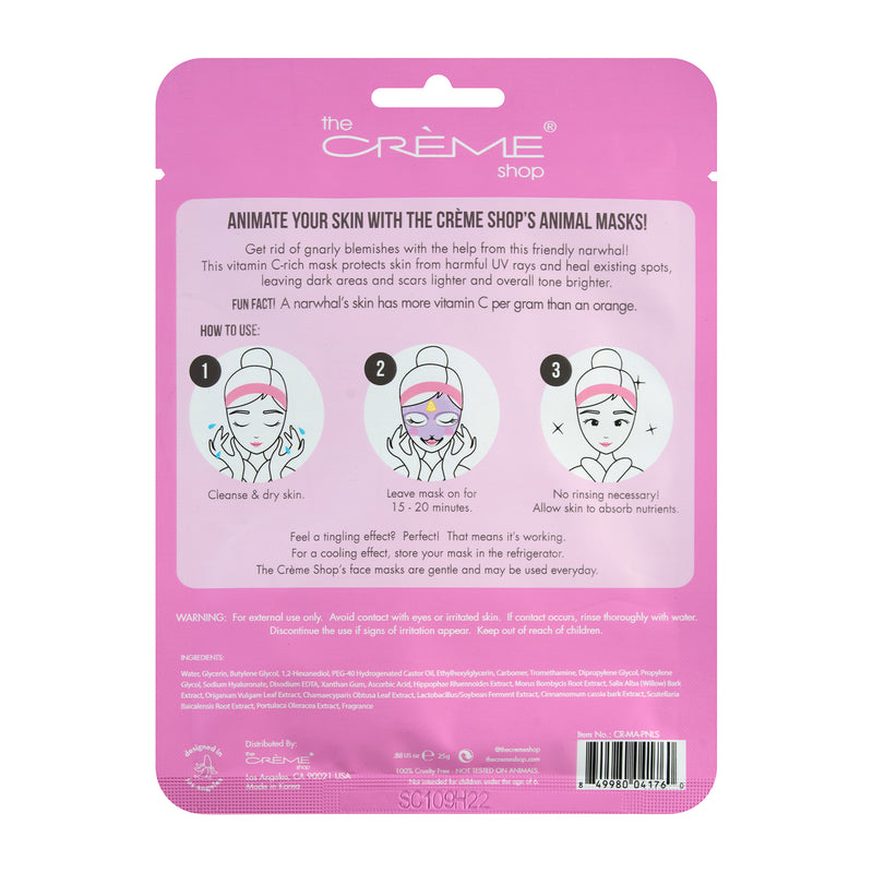 The Crème Shop Narwhal Animated Essence Sheet Mask 6511