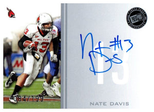 2009 Press Pass Nate Davis Autograph Card #D/199 San Francisco 49ers - JM Collectibles