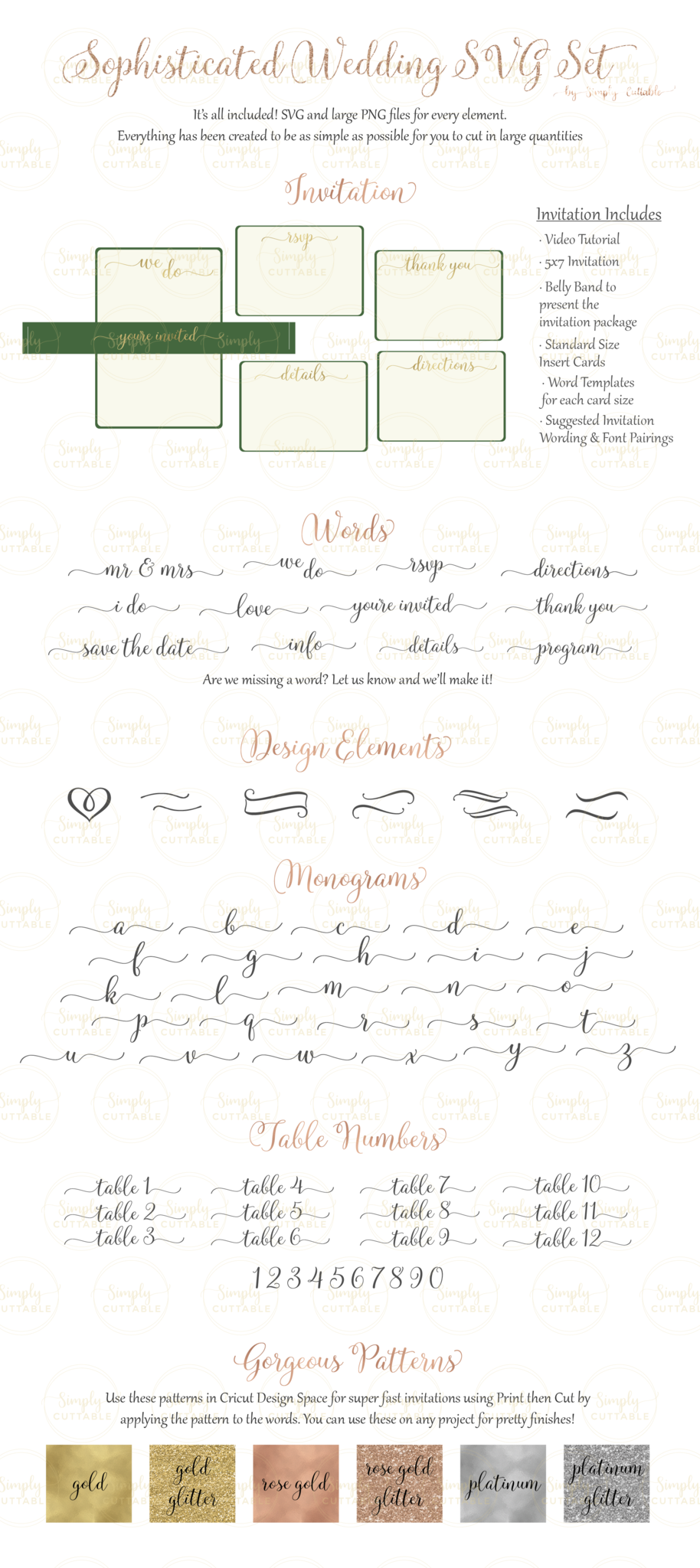 Wedding Invitation SVG Files for Cricut Explore - Simply ...