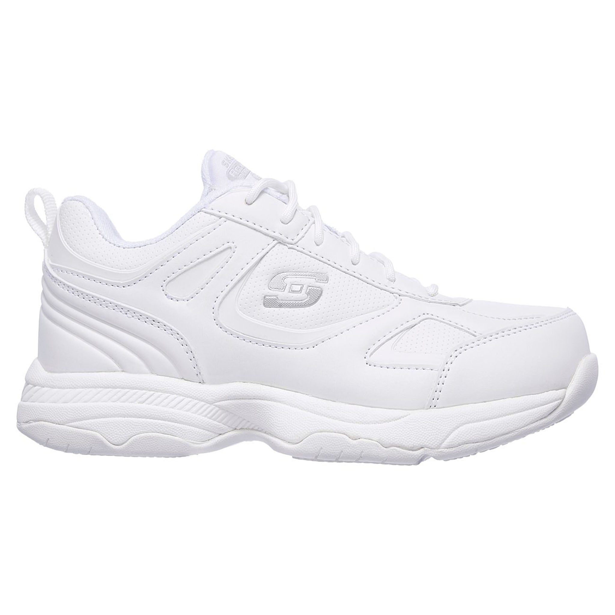 skechers womens white work shoes