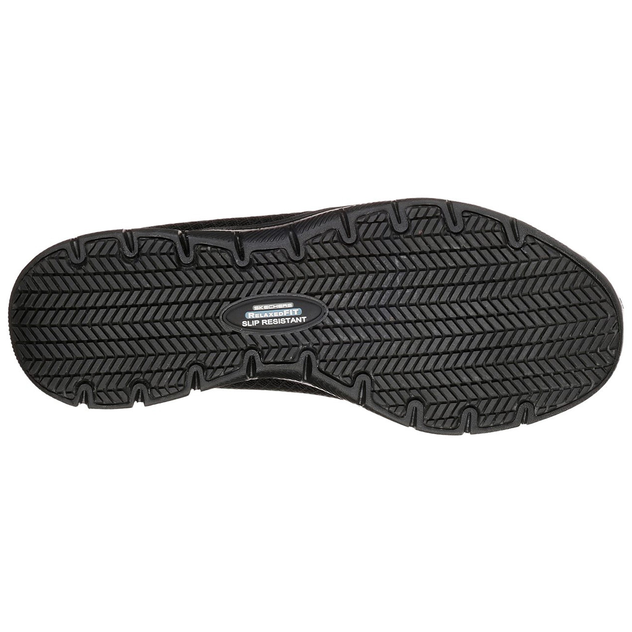 women's skechers work 77210 bronaugh slip resistant safety shoes