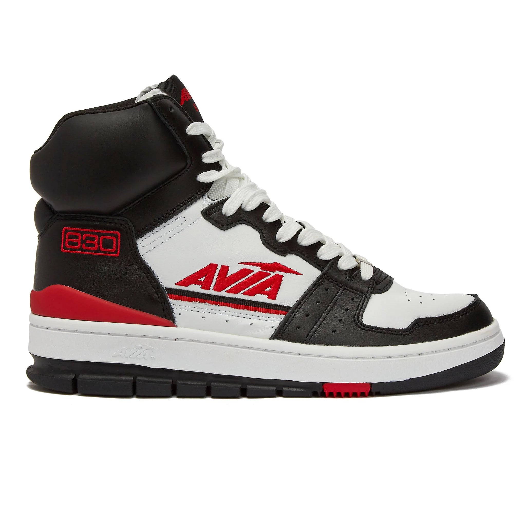 Avia Men's Avi Retro 830 Black Red White Classic Basketball Shoe ...
