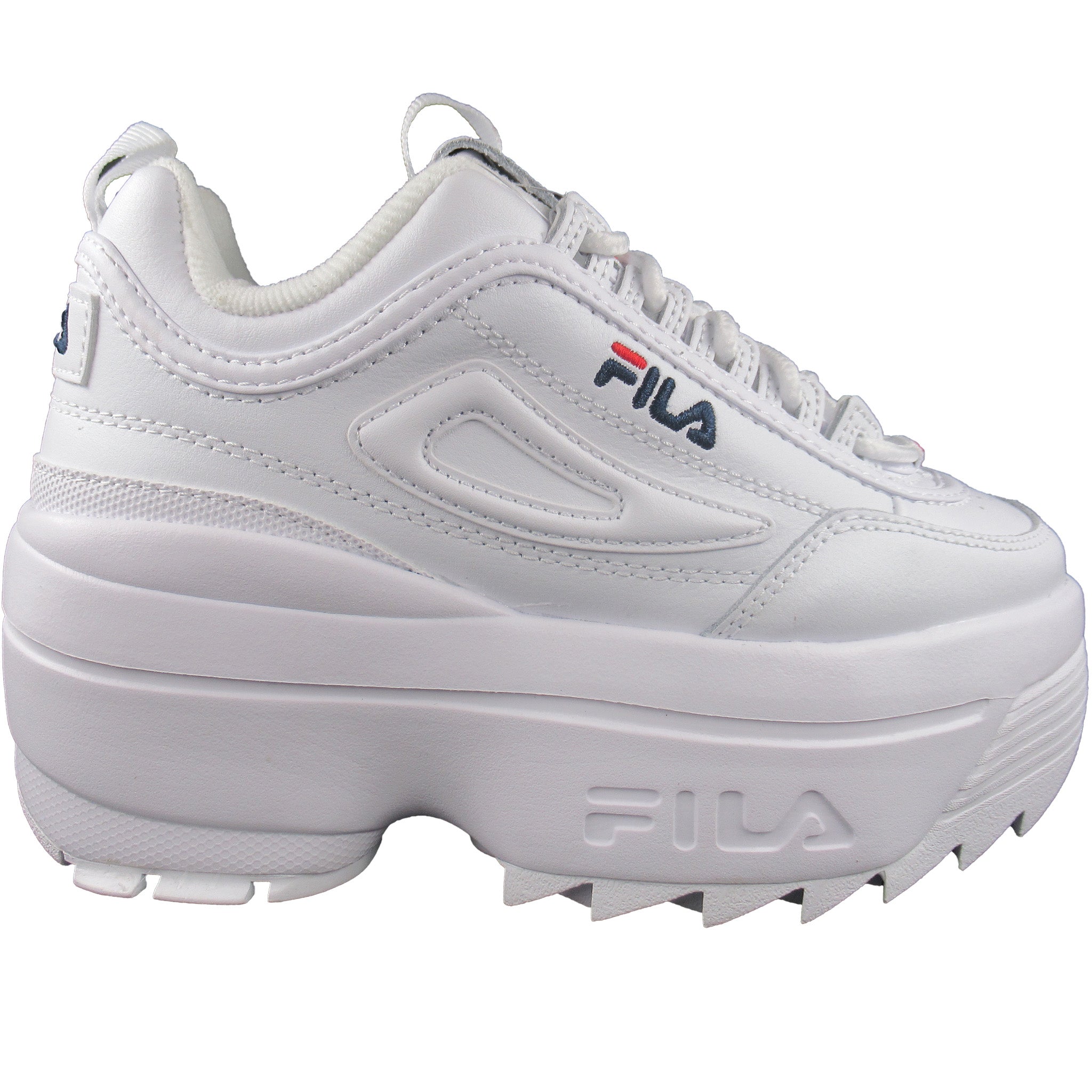 fila disruptor 2 white navy red