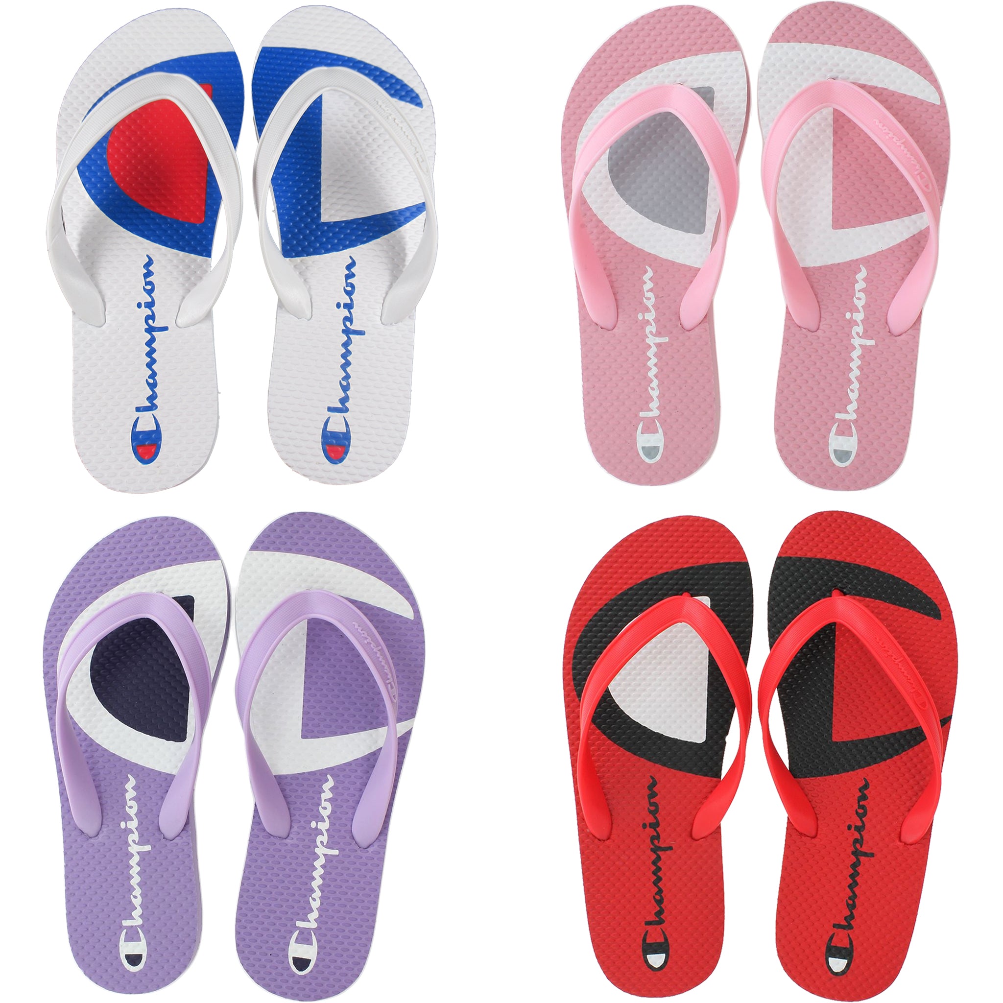 pink champion flip flops