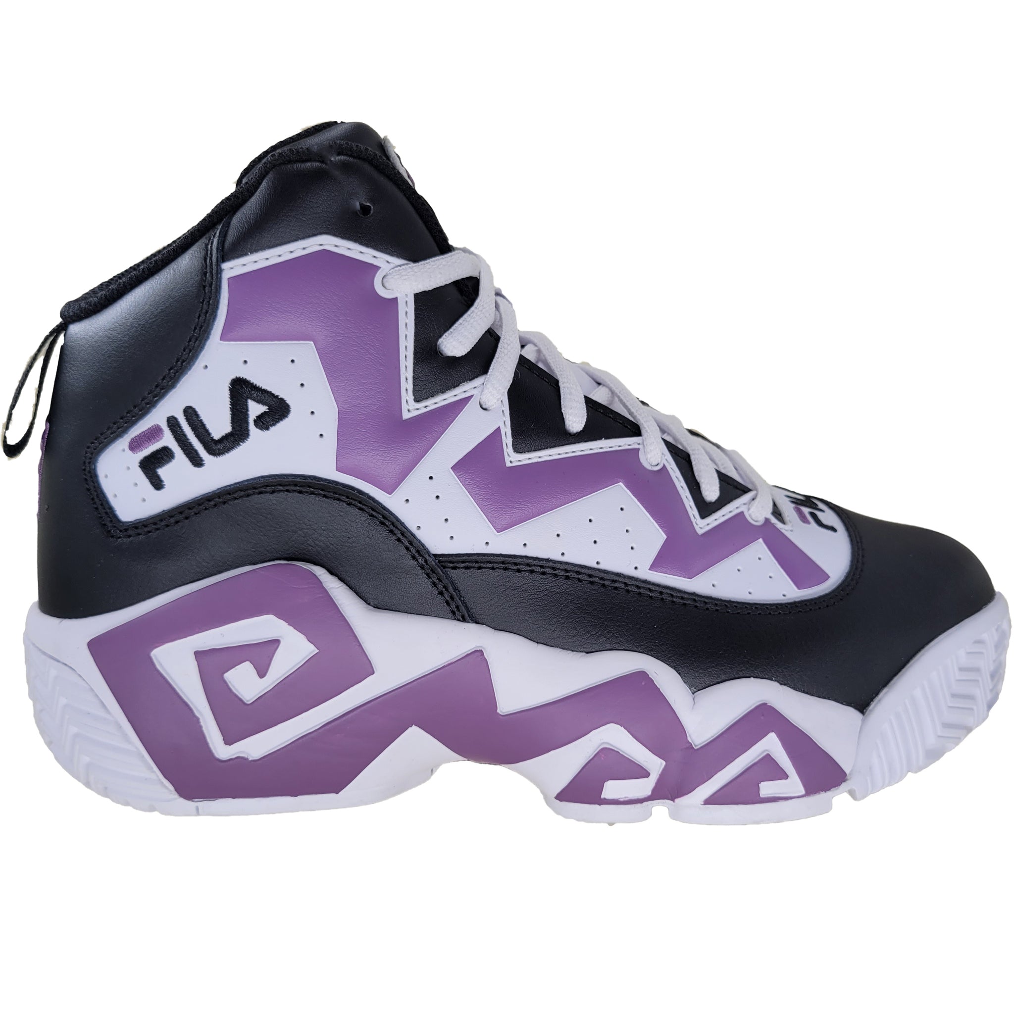 Fila Men's MB Jamal Mashburn Retro Basketball Shoes Black White Violet –  That Shoe Store and More