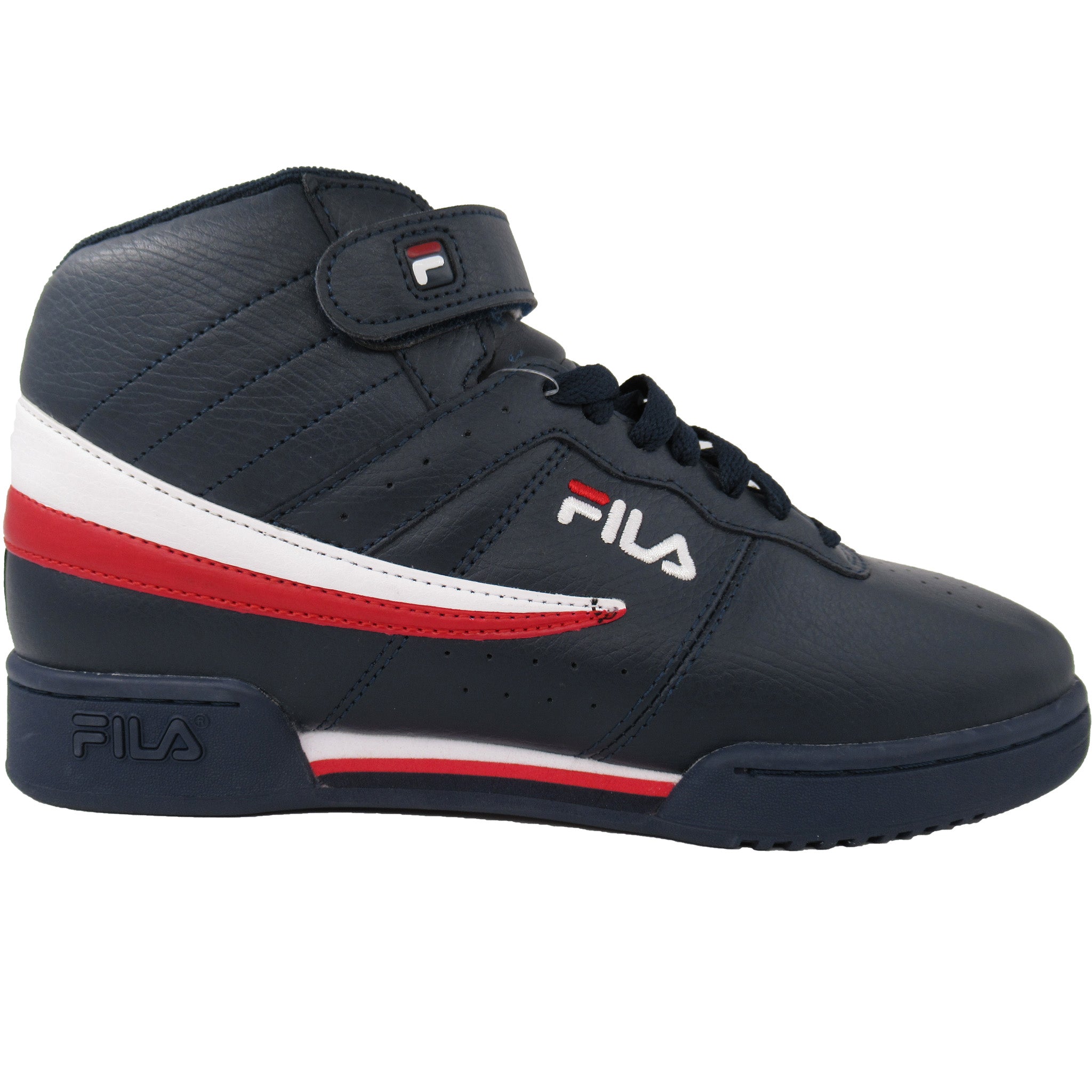 Fila Mens F13 F 13 Leather High Mid Top Casual Classic Basketball Shoes ...