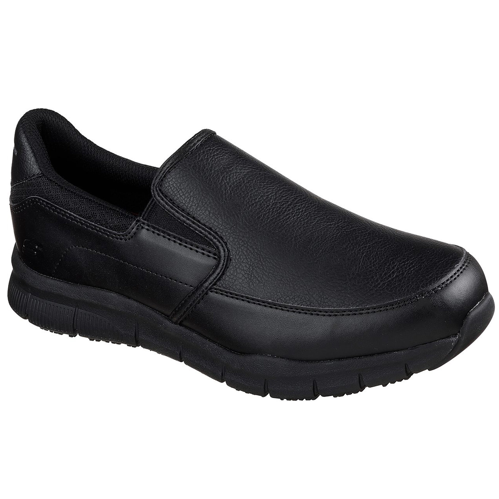 skechers non skid black shoes