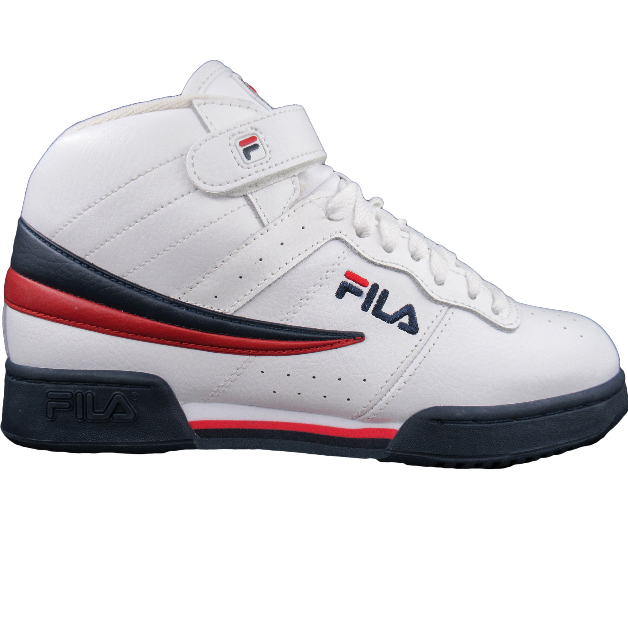 Fila Mens F13 F 13 Leather High Mid Top Casual Classic Basketball Shoes ...