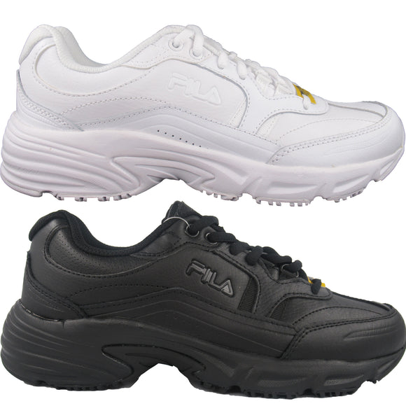 white skid resistant shoes